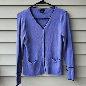 Deane & White button down silk cardigan